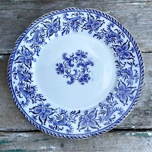 Vintage Blue & white plate Smyrna Mercer